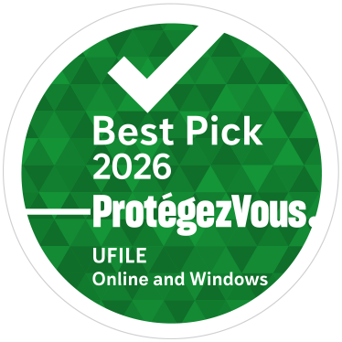 UFile tax software is recommended by the Protegez-vous company